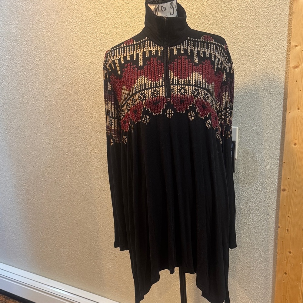 Double D Ranch Black and Red Tunic